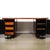 Art Deco Machine Age Partner Desk in Rosewood With Ebonized Fluted Detailing For Sale - Image 4 of 18