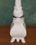 1940s Vintage Painted Carved Oak Decorative Candlesticks, 1940s, Set of 2 For Sale - Image 5 of 17