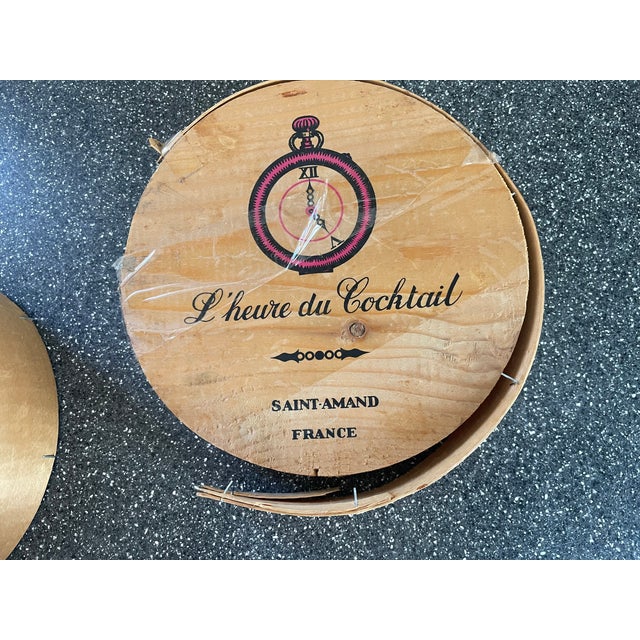 Vintage L'heure du Cocktail Saint Amand France Appetizer plate Set of 6