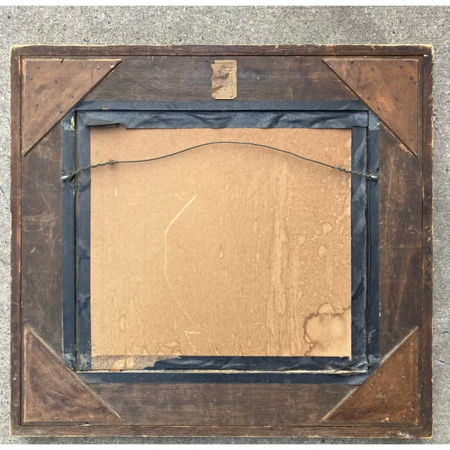 Rustic 1960’s Original Sailing New England Seaport Watercolor Painting Original Heydenryk Frame For Sale - Image 3 of 5