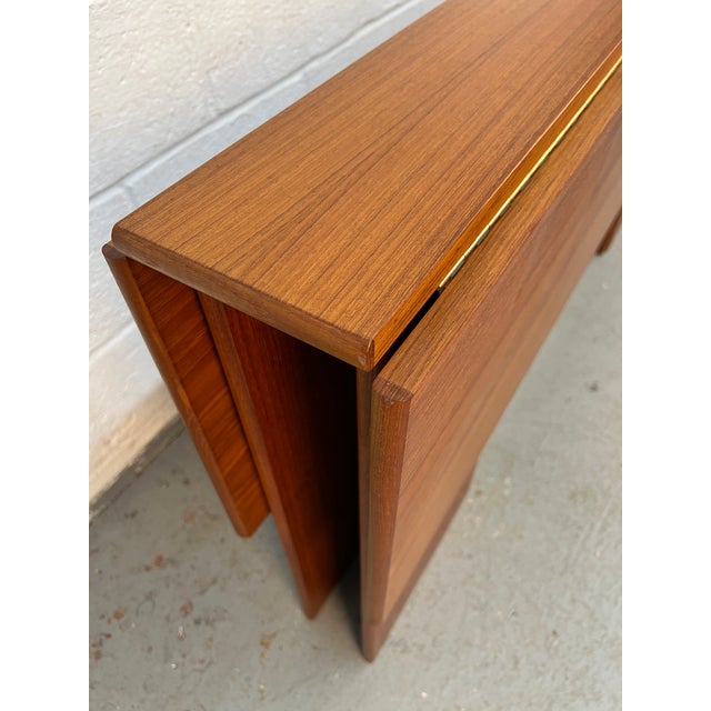 Mid-Century Teak Drop Leaf Dining Table by Nordisk Andels-Eksport of Denmark For Sale - Image 15 of 17