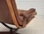 Scandinavian Swivel Armchair in Brown Furniture Leather, 1960s For Sale - Image 10 of 16
