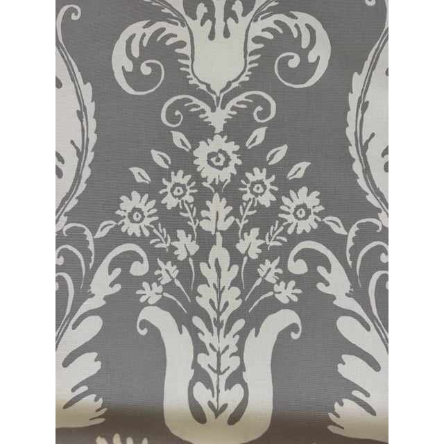 The House of Scalamandre Scalamandre Primavera Print French Grey Fabric 3 Yards For Sale - Image 4 of 6