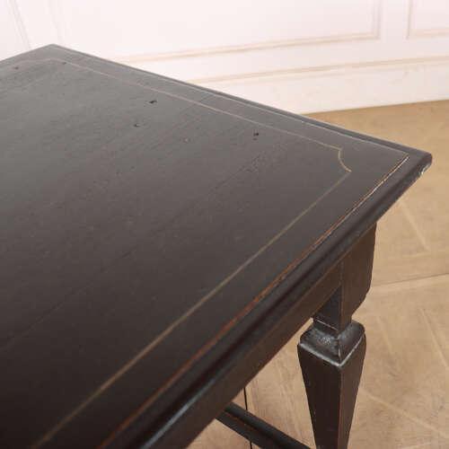 Brown English Oak Side Table For Sale - Image 8 of 12