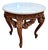 19th-Century Rococo Revival Carved Wood and Marble Accent Table For Sale