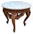 Rococo Revival Carved Wood and Marble Accent Table For Sale