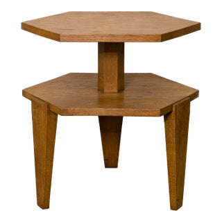 1960s Tiered Hexagon Side Table For Sale
