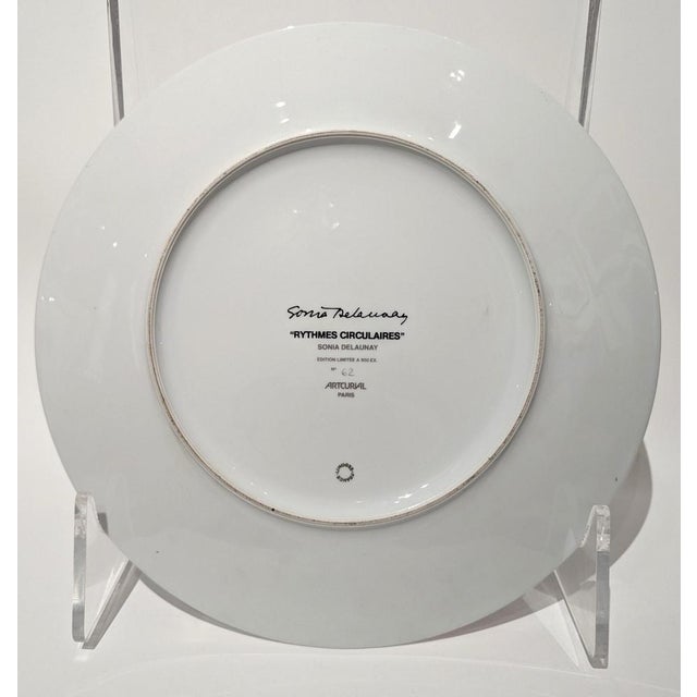 Circular Rhythms Plate after Sonia Delaunay, 1980s For Sale - Image 6 of 7