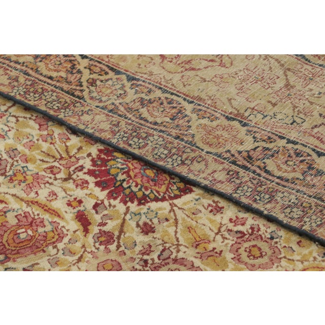 Antique 20th Century Persian Kashan Rug With Floral All-Over Vinery - Rug & Kilim For Sale - Image 9 of 9