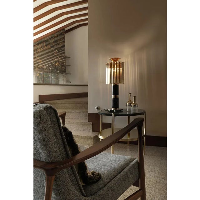 Gold Donna Table Lamp by DelightFULL For Sale - Image 8 of 10