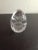 Art Deco 1970s Signed Rogaska Slovenia Etched Crystal Egg Figurine Paperweight For Sale - Image 3 of 6