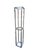 Mid-Century Modern Vintage Milo Baughman Style Chrome Pedestal Stand MCM Open Column Sculpture Shelf For Sale - Image 3 of 13