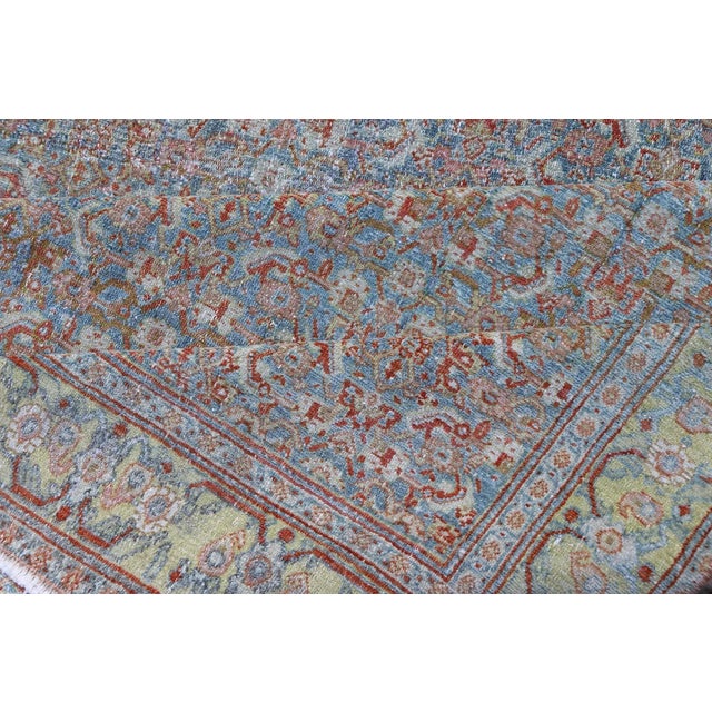 Early 20th Century Antique Persian Gallery Senneh Runner With All-Over Herati Design in Muted Colors For Sale - Image 10 of 11