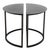 Minimalism Minimalist Black Metal Demilune Tables, Pair For Sale - Image 3 of 6