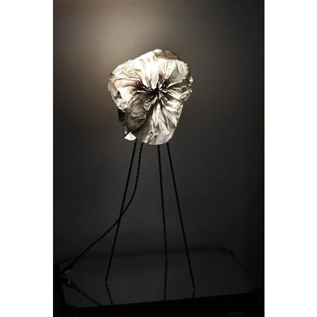 Smoke sculptural floor lamp by Camille Deram Tall lamp : 35 × 35 × 72 cm Medium size lamp : 25 × 25 × 54 cm Small lamp :...