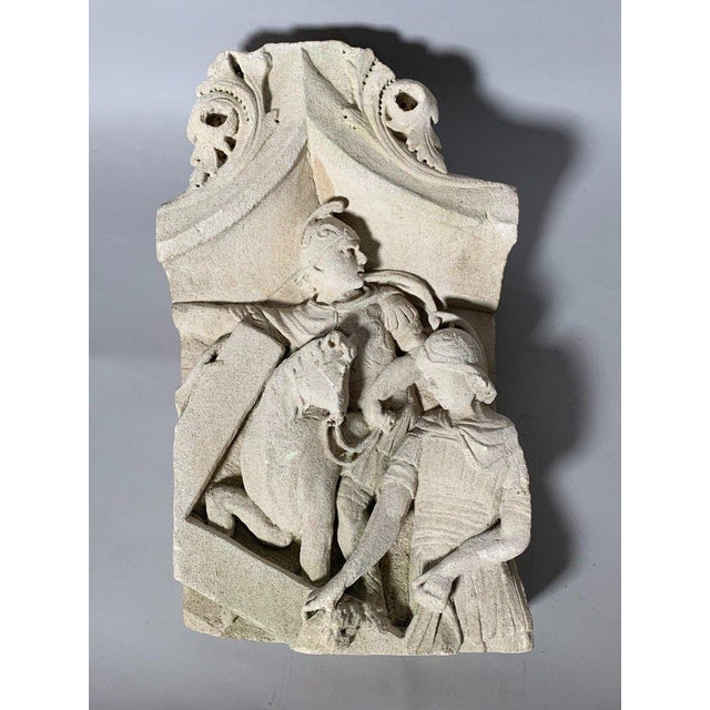 High-relief limestone sculpture, 15th century, Stations of the Cross For Sale
