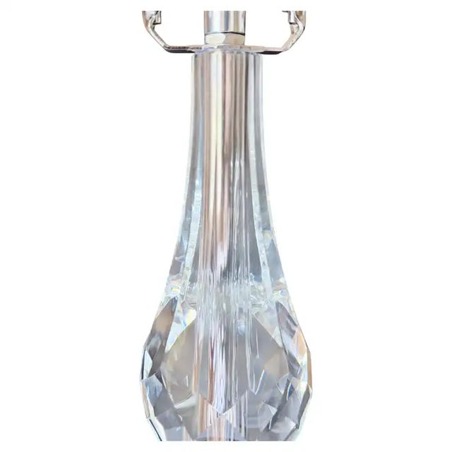 Metal Ralph Lauren Diamond Cut Crystal Table Lamps, Pair For Sale - Image 7 of 9
