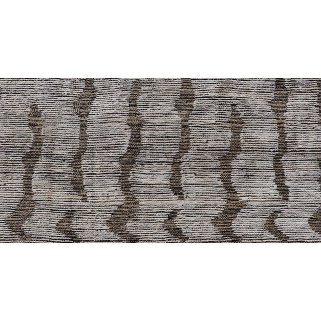 Modern Gallery Rug in Wool With Abstract Design 5'10" X12'8" For Sale - Image 9 of 13