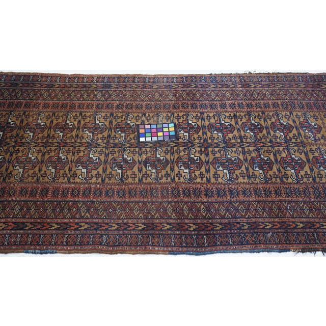 Early 20th Century Antique Turkmen Rug 3'0'' X 5'9'' For Sale - Image 5 of 10