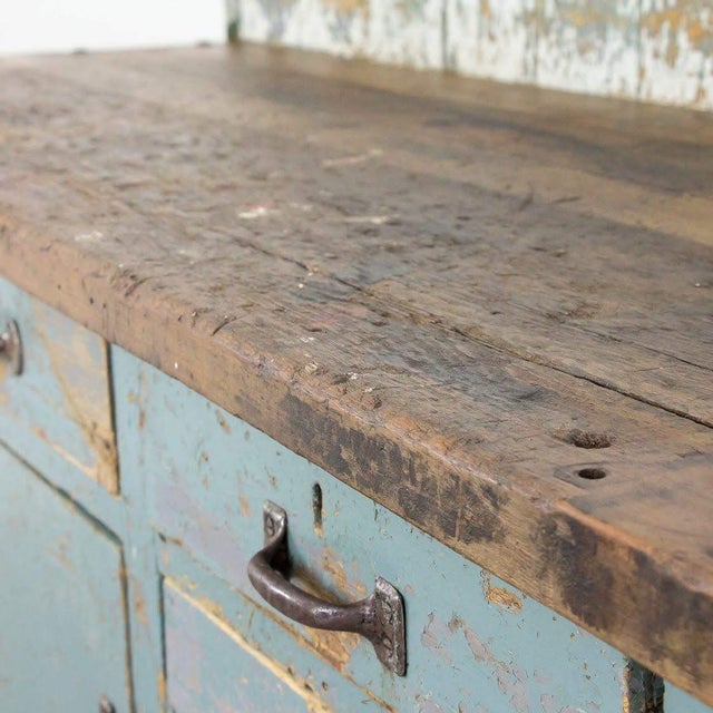 Vintage Industrial Work Counter For Sale - Image 5 of 10