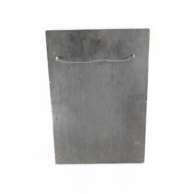 Russian or Greek Religious Christian Wood Icon For Sale - Image 10 of 13