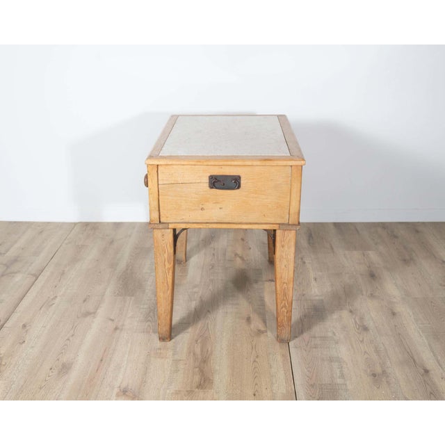 Early 20th Century Louis XVI Style Bedside Table with Marble Top For Sale In Atlanta - Image 6 of 9