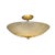 Gold Pair of Mid-Century Barovier Y Toso Hand-Blown Fluted Murano Glass Chandeliers For Sale - Image 8 of 18