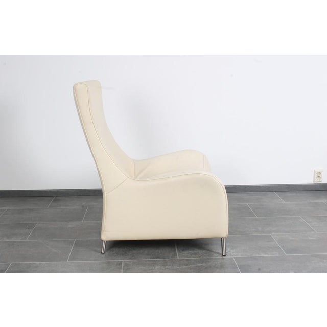 Vintage DS 264 White Leather Lounge Chair by Matthias Hoffmann for De Sede , 1990s For Sale - Image 3 of 18