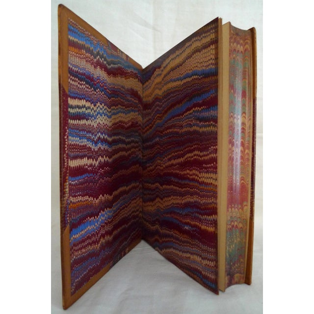 Mid 19th Century Decorative Leather Volume Set, The Poetical and Dramatic Works of Sir Edward Bulwer Lytton - 5 Books For Sale - Image 4 of 13