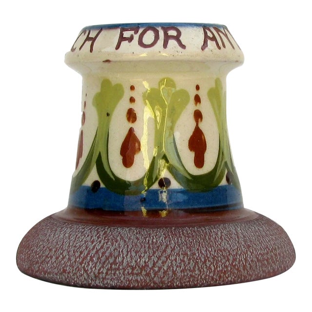 Antique English Torquay Match Striker / Vesta For Sale