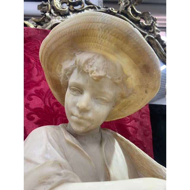 Unknown, Alabaster Sculpture, 1850, Alabaster For Sale - Image 3 of 10