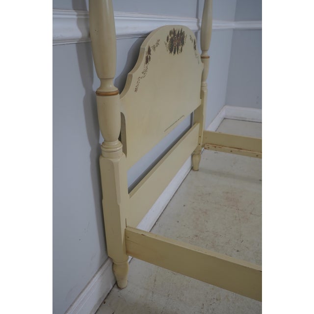 Pair Hitchcock Painted Finish Twin Size Canopy Beds Chairish