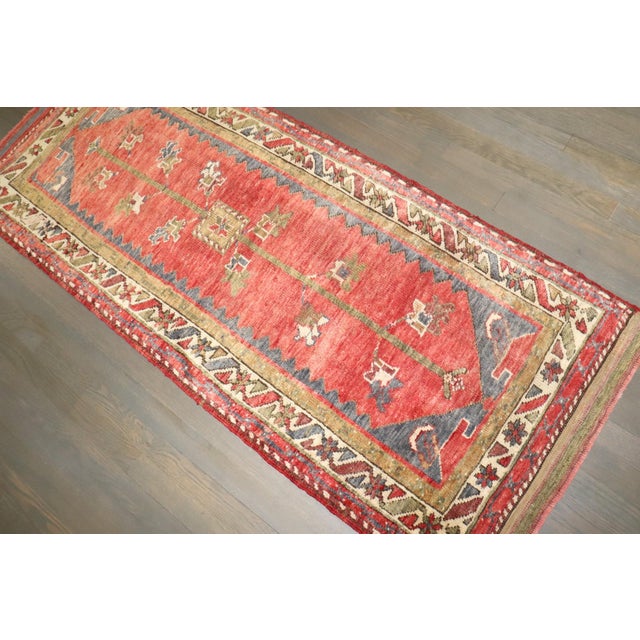 Vintage Anatolian Turkish Daizkare Small Rug - 2'5" x 5'11" For Sale - Image 4 of 5