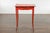 Early 19th Century French 1820s Restauration Period Red Side Table with Serpentine Top and Drawer For Sale - Image 5 of 12