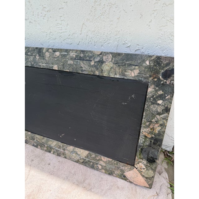 Vintage Mediterranean Wrought Iron Console Table With Stone Top For Sale - Image 14 of 16