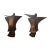 Copper Abstract Outdoor Sculptures, 2 Pieces For Sale