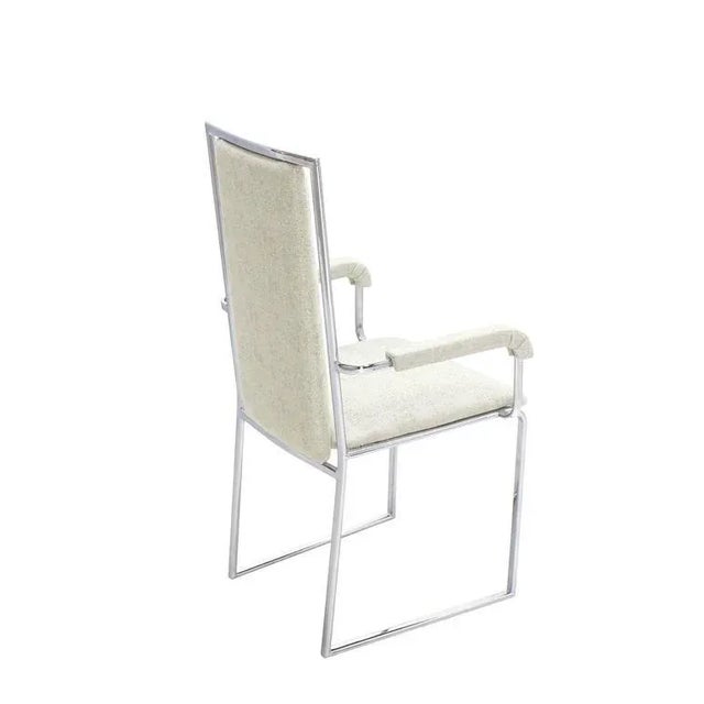 Metal Mid-Century Modern Chrome Dining Chairs - Set of 6 For Sale - Image 7 of 12