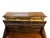 Textile Traditional Cherry Secretary Desk With Tambour Storage and Compass Inlay French Style Secretary Desk With Inlay For Sale - Image 7 of 12