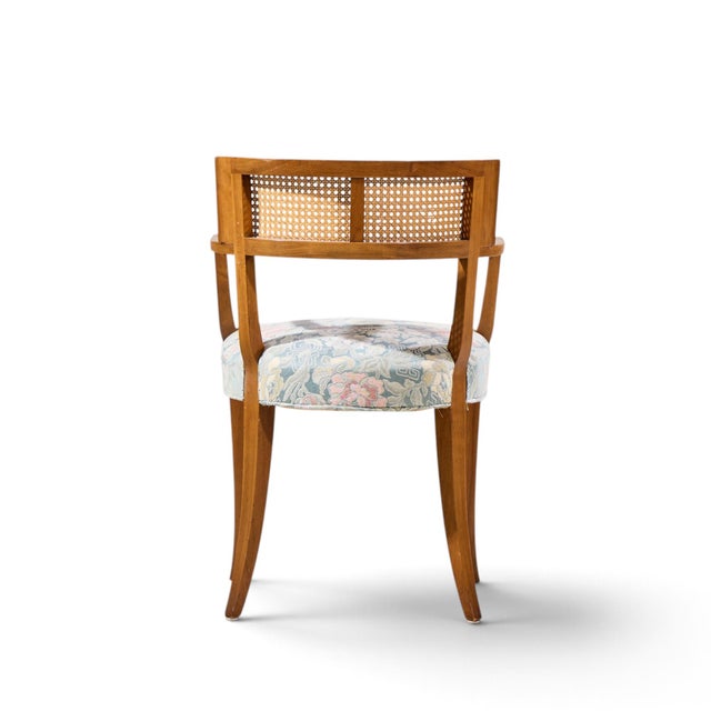 Michael Taylor for Baker Klismos Mid Century Cane Armed Dining Chair For Sale In Chicago - Image 6 of 9