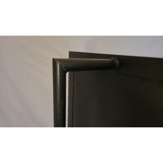 Black Vintage Industrial Floor Mirror For Sale - Image 8 of 9