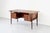 Brown Mid-Century Modern Danish Executive Desk in Teak For Sale - Image 8 of 13