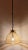 Vintage German Ceiling Lamp with Amber-Colored Glass on Brass Mounting from Süssmuth Leuchten, 1970s For Sale - Image 3 of 9
