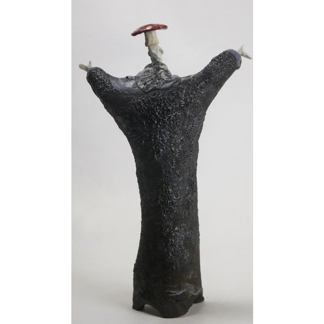 Early 21st Century Figurative Ceramic Sculpture with Shino Glaze and Porcelain Head by Óscar Aldonza Torres, 2024 For Sale - Image 5 of 13