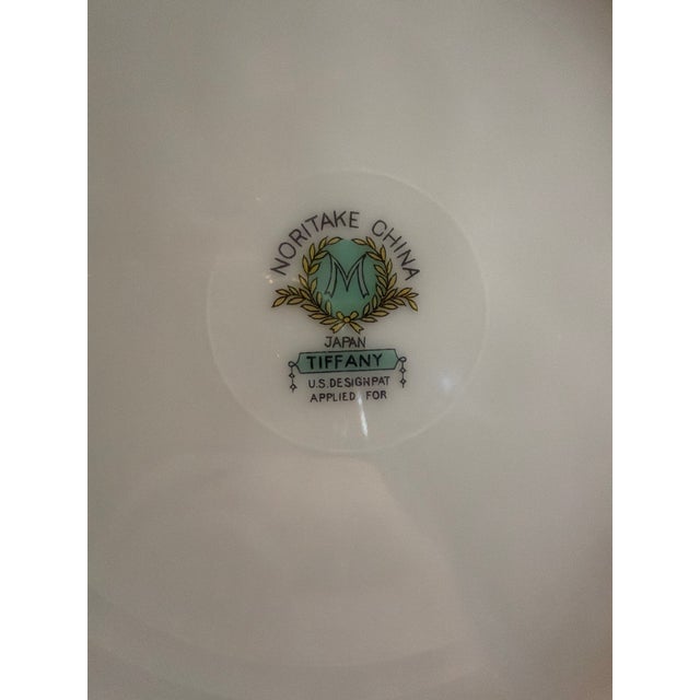 Vintage 1930s Noritake Tiffany Pattern Porcelain Serving Bowl For Sale - Image 4 of 7
