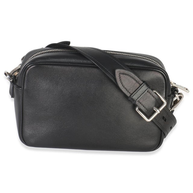Contemporary Black Pink Calfskin Banana Logo Crossbody Bag For Sale - Image 3 of 8