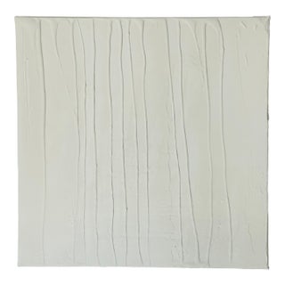 1970s Minimalist Abstract Plaster Wall Art by Elia Vertical Rain For Sale