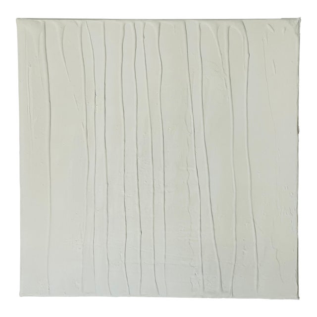 1970s Minimalist Abstract Plaster Wall Art by Elia Vertical Rain For Sale