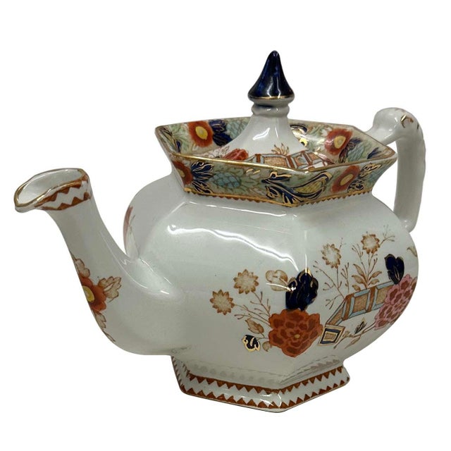 Woods Ware Wincanton Teapot from England, hand Painted Circa 1885. This teapot is in very good antique condition, no...