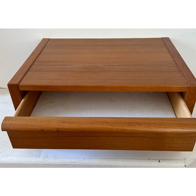 1960s Vintage Jesper International Danish Teak Hanging Wall Cabinet For Sale - Image 5 of 6