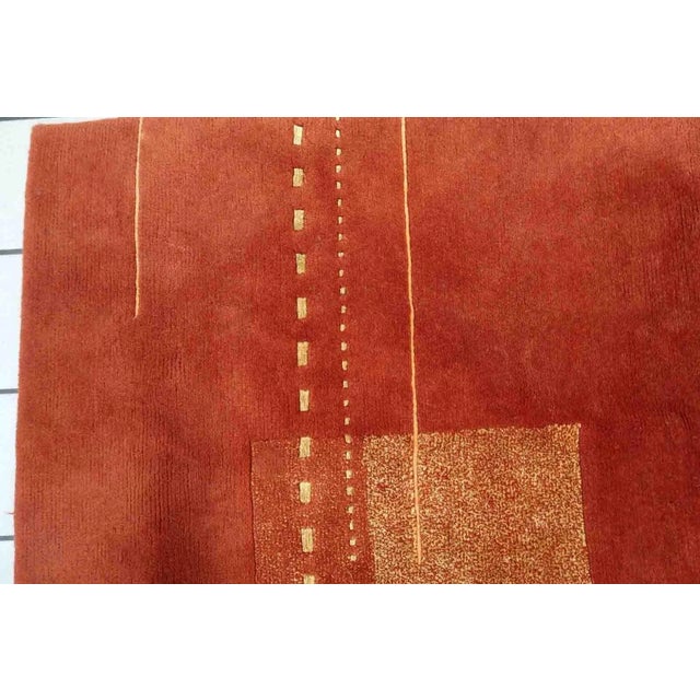 1970s Handmade Vintage Tibetan Khaden Rug 5.6' X 7.8' For Sale - Image 9 of 13